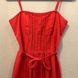 Vintage 50s 60s Made in Hawaii Red Dress with Jacket Shrug Size XS